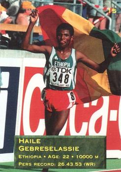 1995 Gothenburg World Track Stars #15 Haile Gebrselassie Back